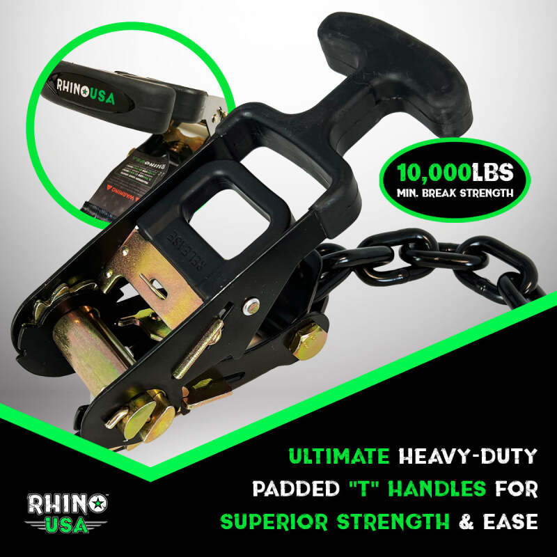 Rhino USA Lasso Straps; Basket Straps - Black | LASSO-STRAPS-BLK