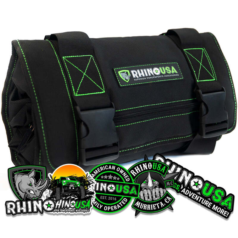 Rhino USA Heavy Duty Off-Road Tool Bag/Roll Black | RNO-TOOL-ROLL