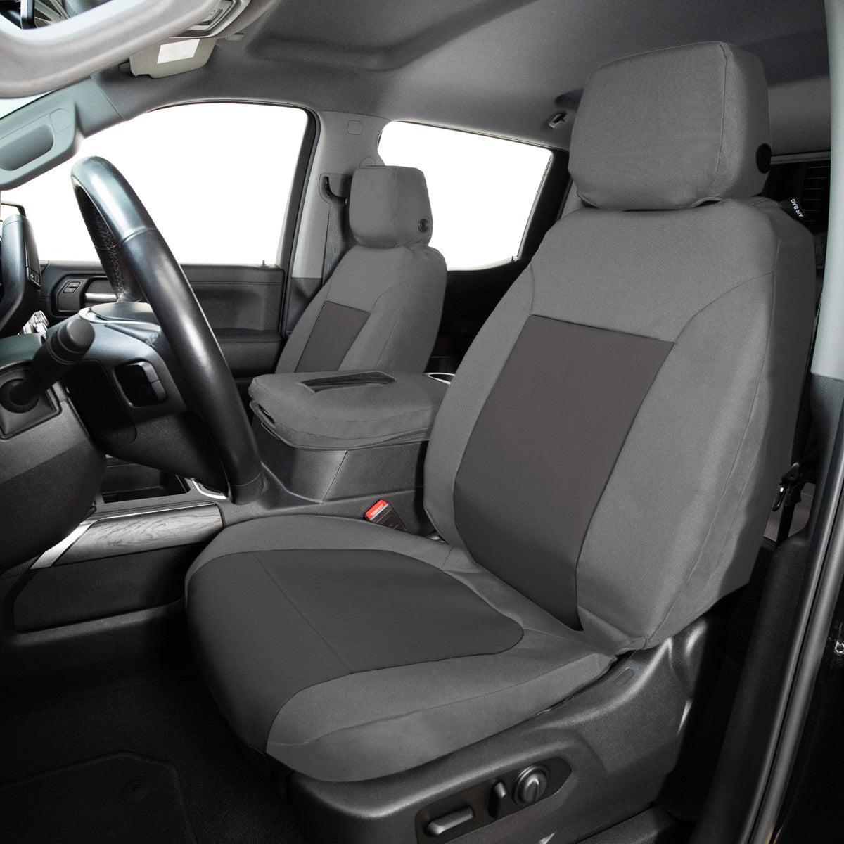 Covercraft Endura Custom Seat Covers Charcoal/Silver 1st Row 21-25 Ford Bronco | GTF4318ABENCS