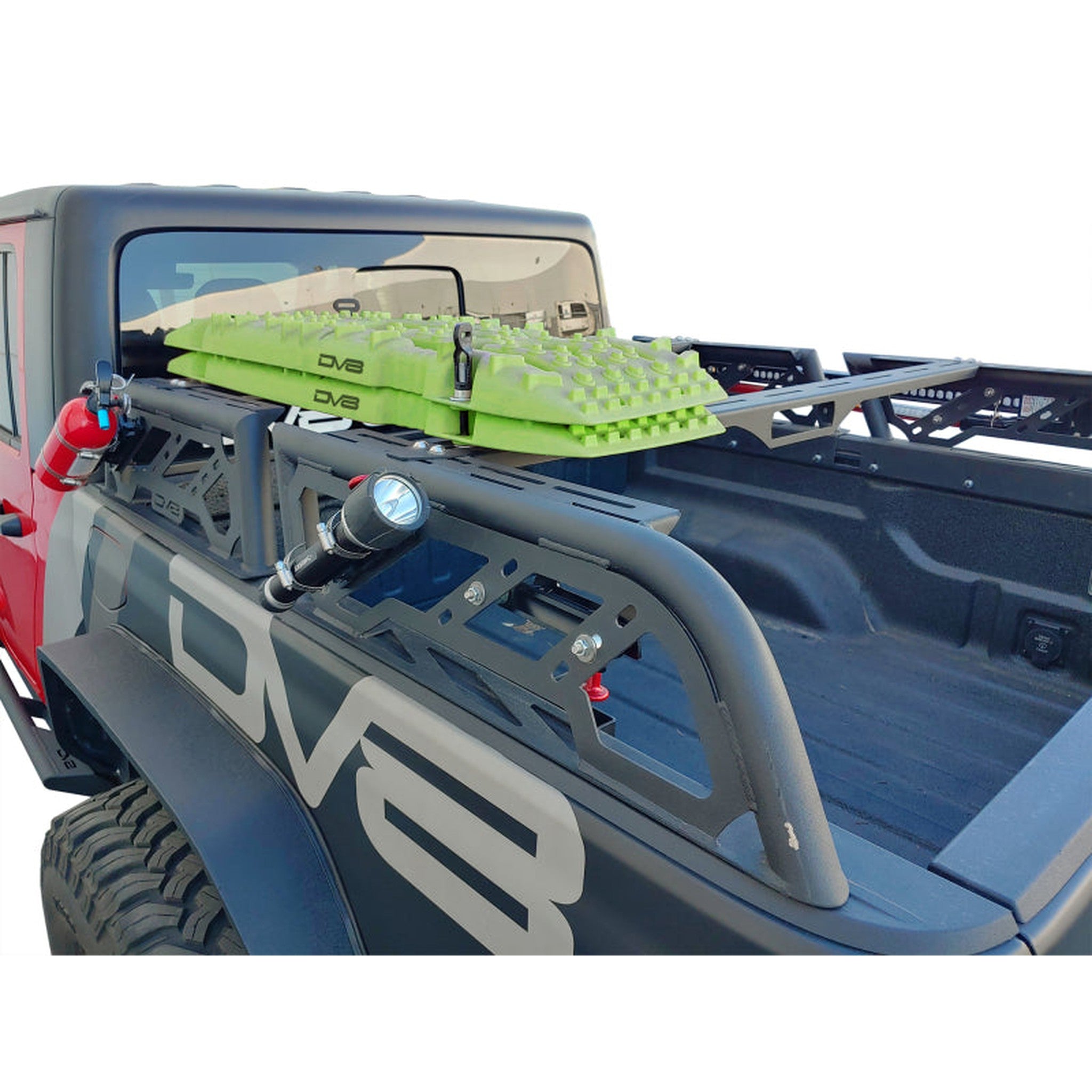 DV8 Offroad Recovery Traction Boards w/ Carry Bag - Red | dveRTB1-01RD