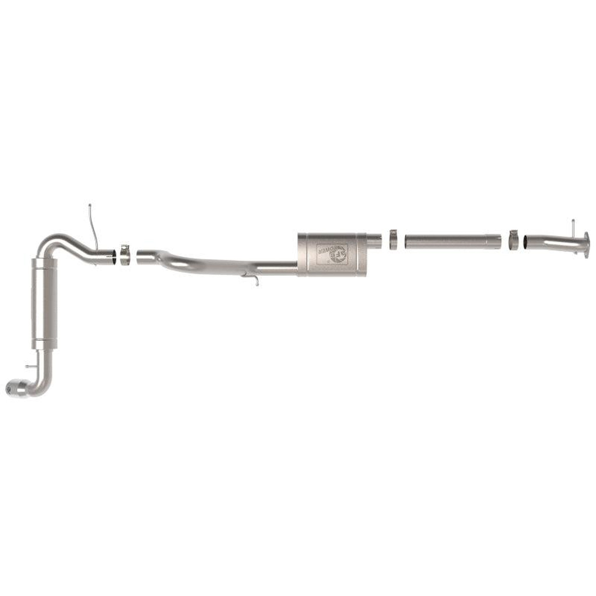 aFe Apollo GT 3in 409 SS Cat-Back Exhaust 2.3L & 2.7L w/ Polished Tips for 2021 Ford Bronco | afe49-43136-P