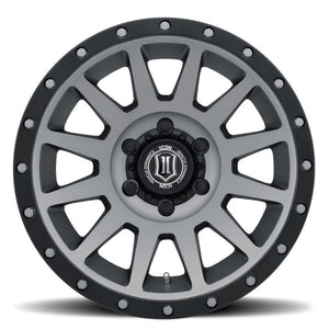 ICON Compression 17x8.5 6x5.5 0mm Offset 4.75in BS 106.1mm Bore Titanium Wheel