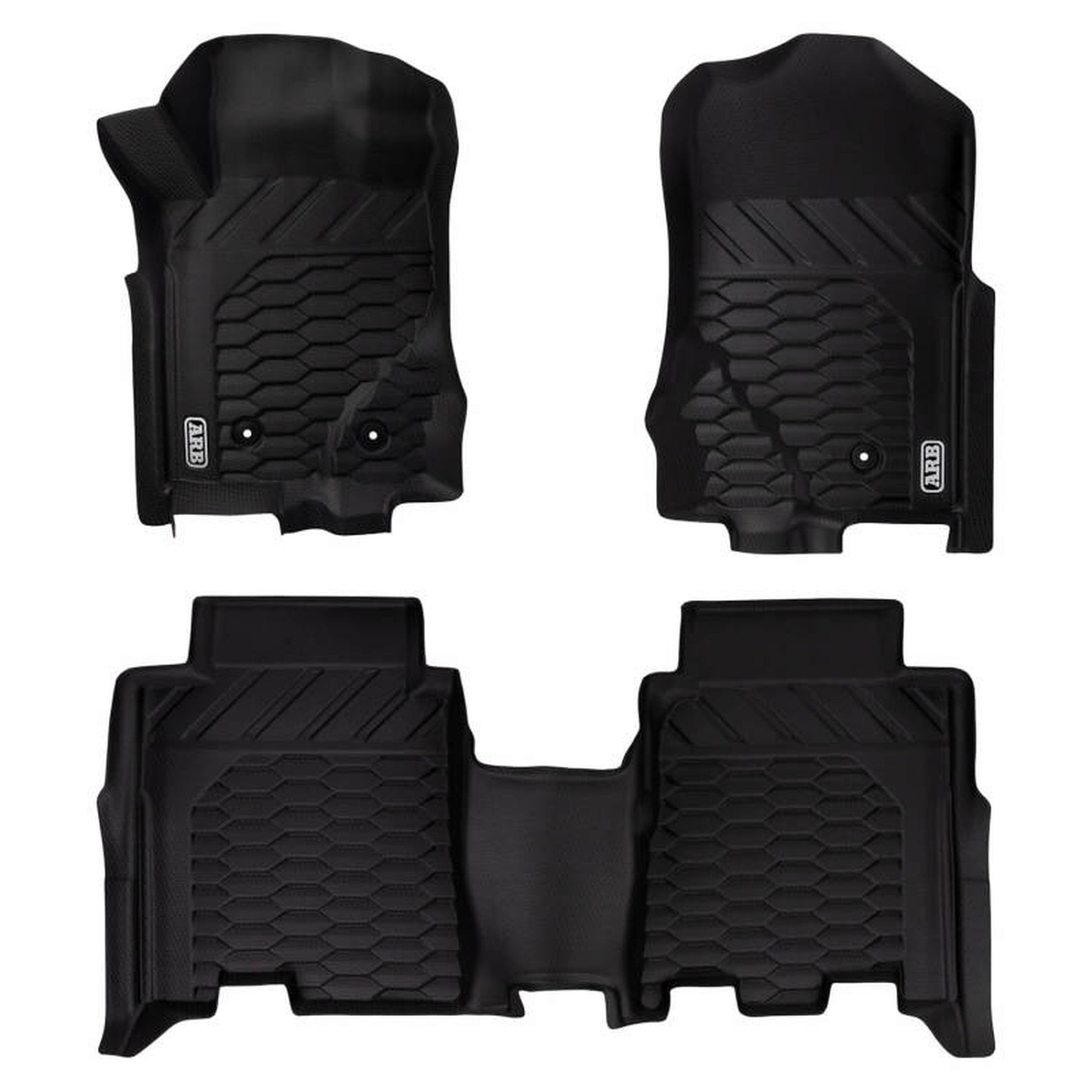 ARB Front & Rear Floor Mats - Black for 2021+ Ford Bronco | arb4080100