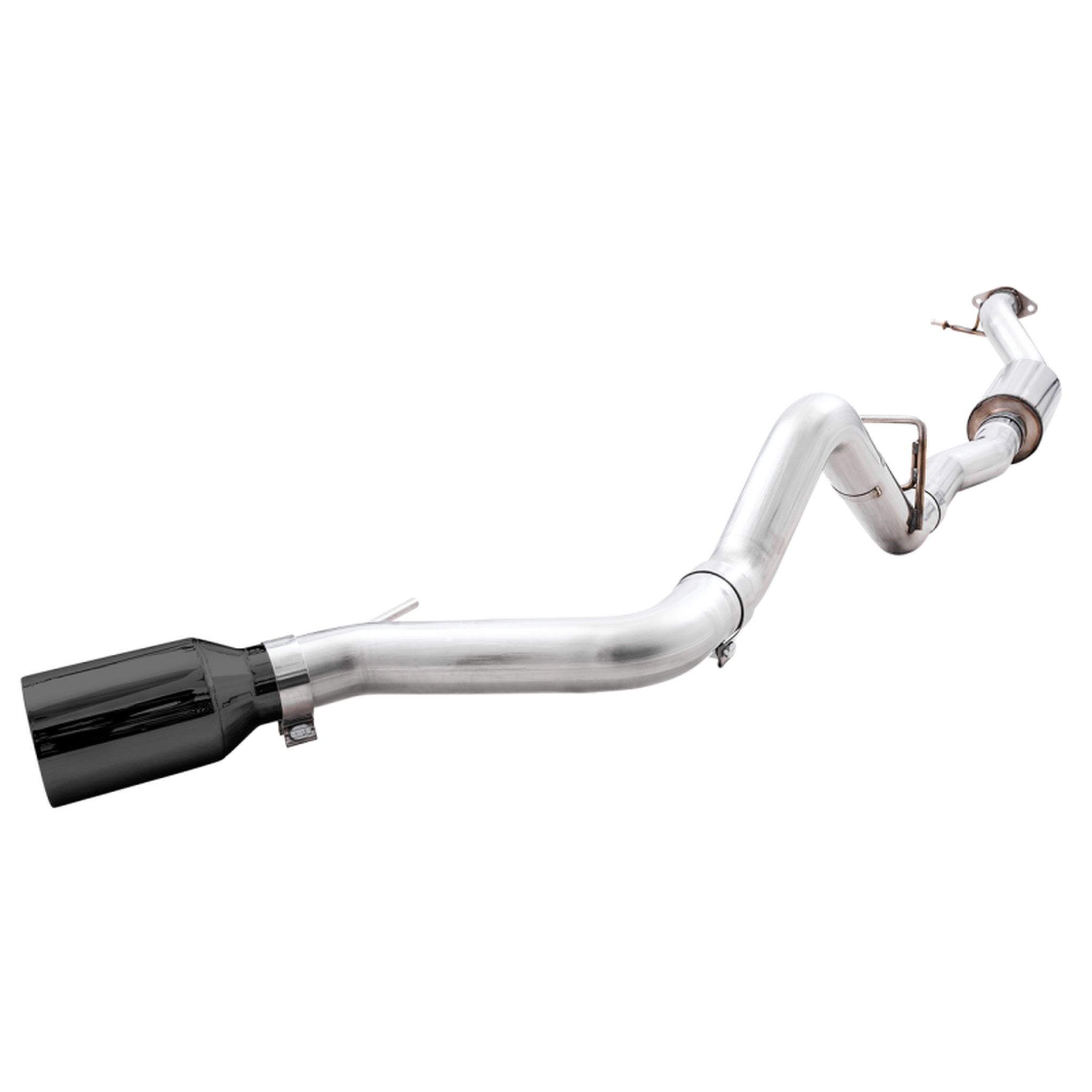 AWE Tuning 2021+ Ford Bronco 0FG Single Rear Exit Exhaust w/Diamond Black Tip & Bash Guard