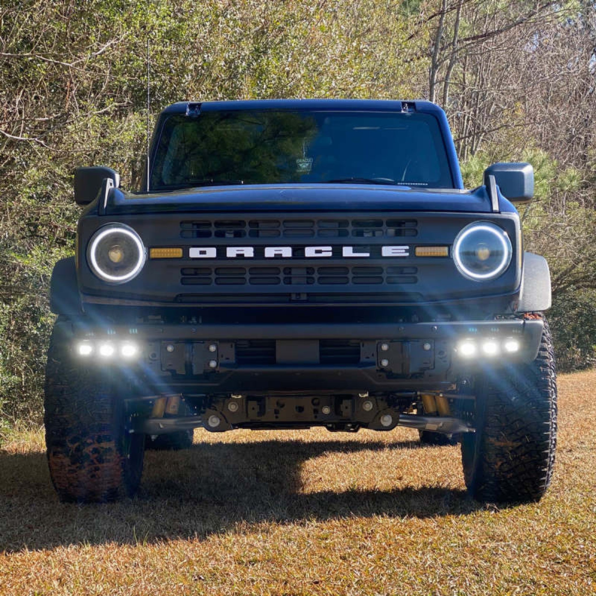 ORACLE Lighting 21-22 Ford Bronco Triple LED Fog Light Kit for Modular Bumper - White