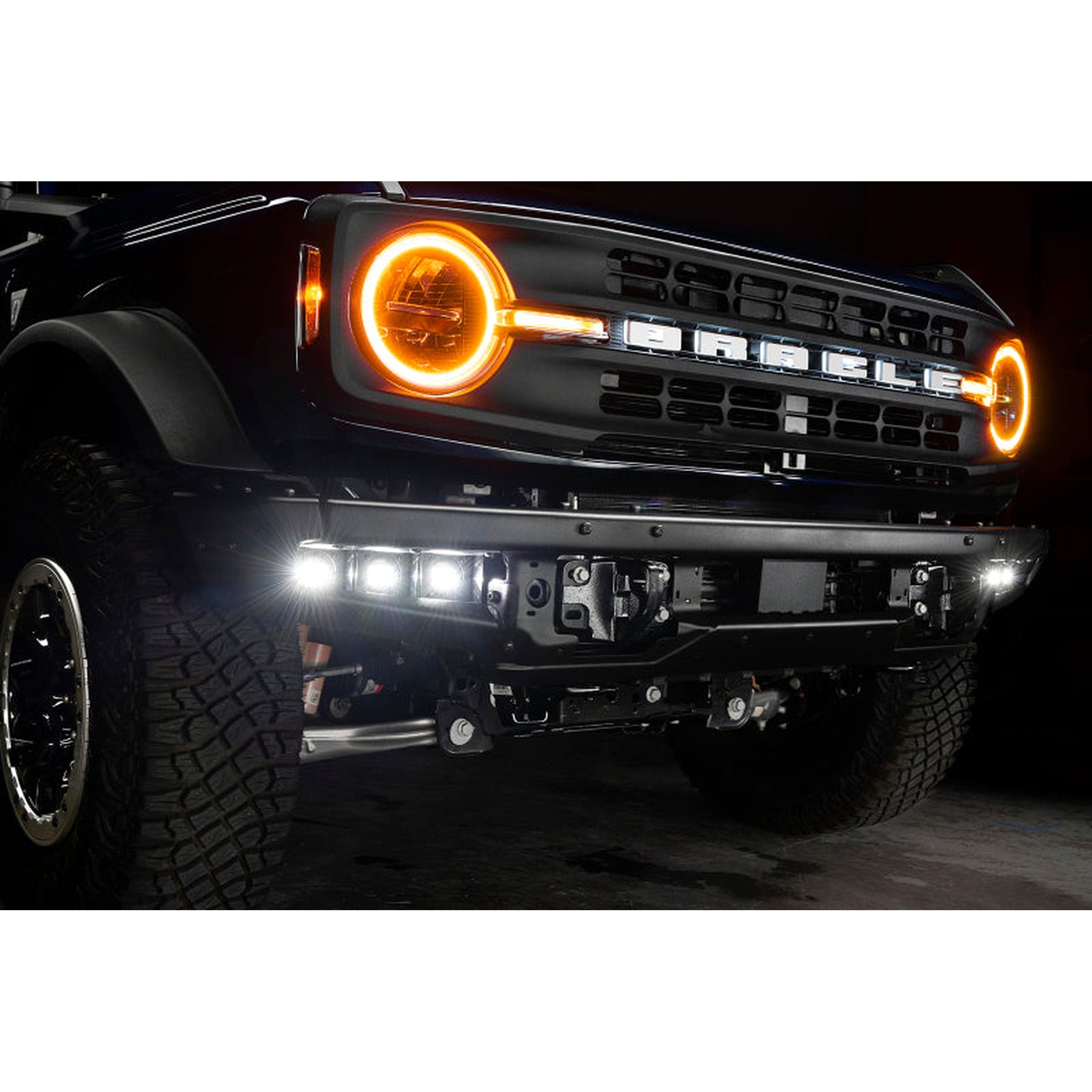 ORACLE Lighting 21-22 Ford Bronco Triple LED Fog Light Kit for Modular Bumper - White