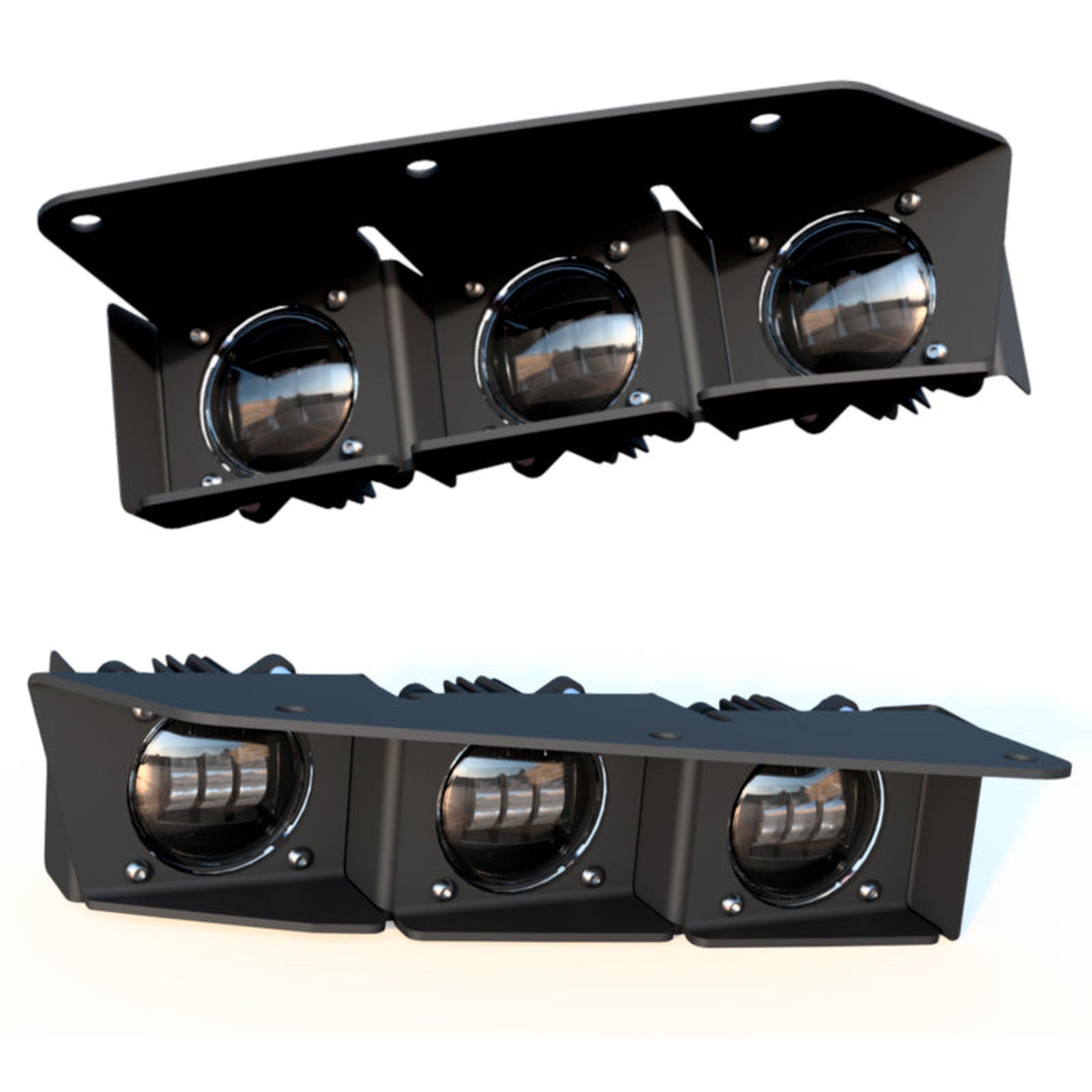 ORACLE Lighting 21-22 Ford Bronco Triple LED Fog Light Kit for Steel Bumper - Yellow