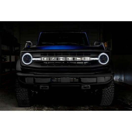Oracle Headlight Halo Kit w/DRL Bar - Base Headlights ColorSHIFT -w/RF Controller for 2021+ Ford Bronco