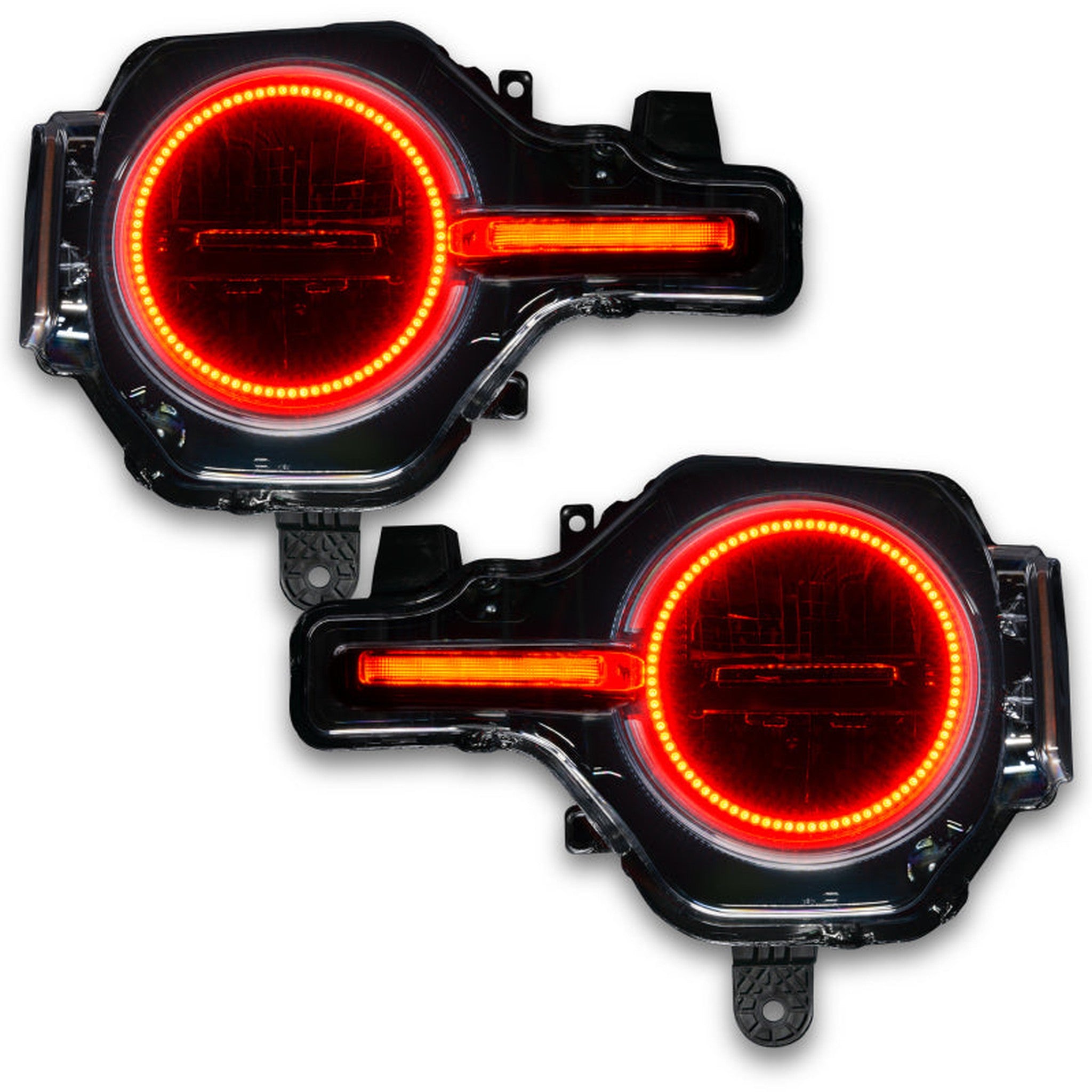 Oracle Headlight Halo Kit w/DRL Bar - Base Headlights ColorSHIFT -w/RF Controller for 2021+ Ford Bronco