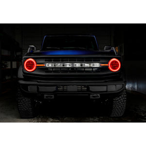 Oracle Headlight Halo Kit w/DRL Bar - Base Headlights ColorSHIFT -w/RF Controller for 2021+ Ford Bronco