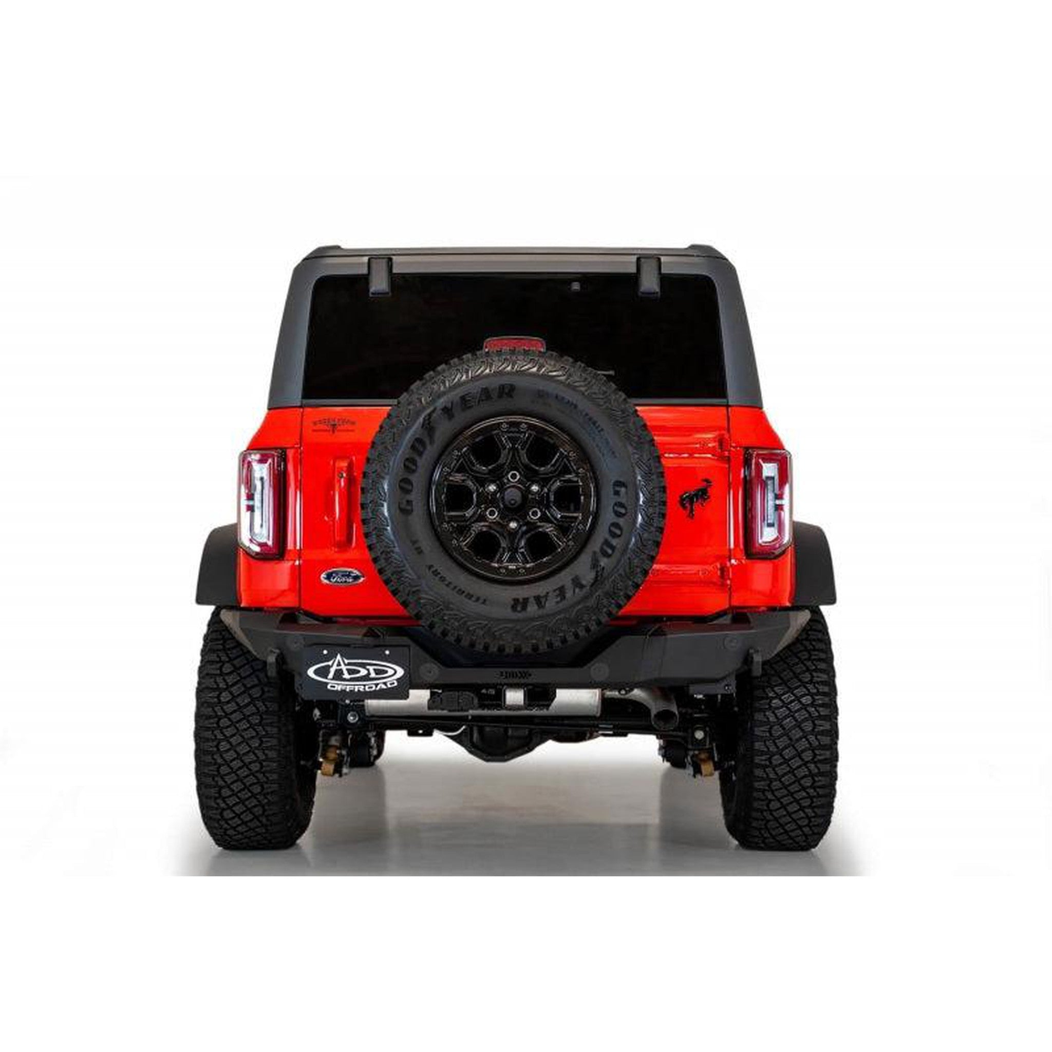 Addictive Desert Designs Rock Fighter Rear Bumper - Hammer Black for 2021+ Ford Bronco | R23012NA01NA