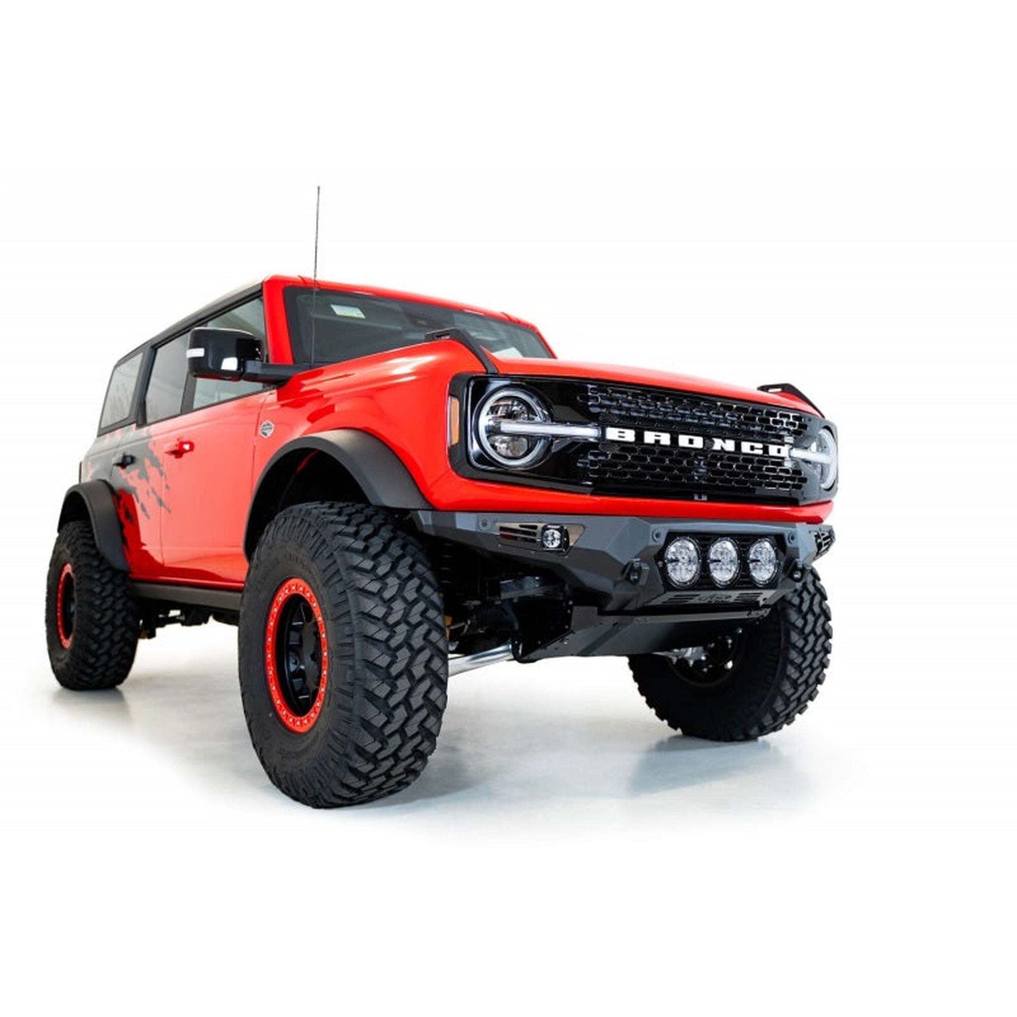 Addictive Desert Designs Bomber Front Bumper (w/ 3 Rigid 360 Mounts) for 2021+ Ford Bronco | F230194130103