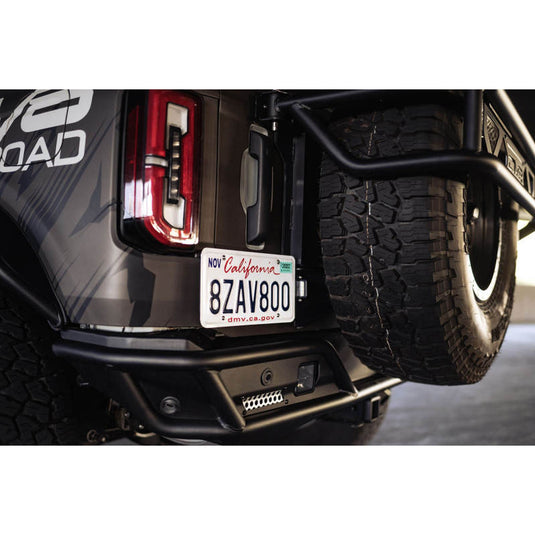 DV8 Offroad Rear License Plate Relocation Bracket for 2021+ Ford Bronco | dveLPBR-03