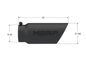 MBRP Univ Exhaust Tips BLK