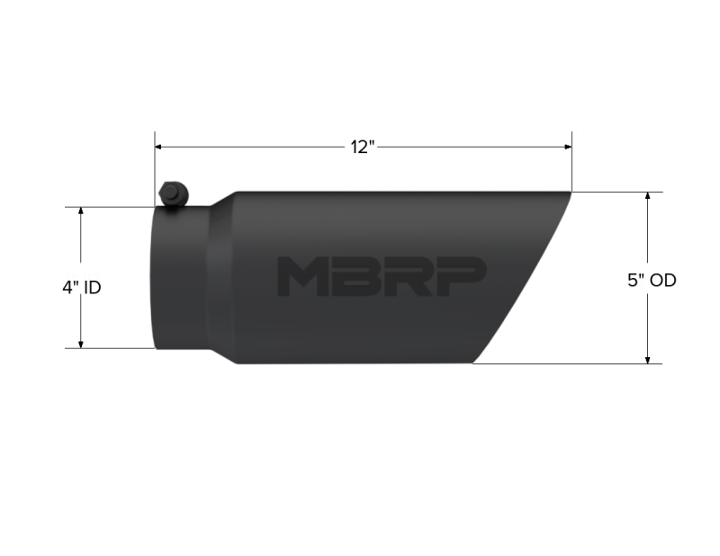 MBRP Univ Exhaust Tips BLK