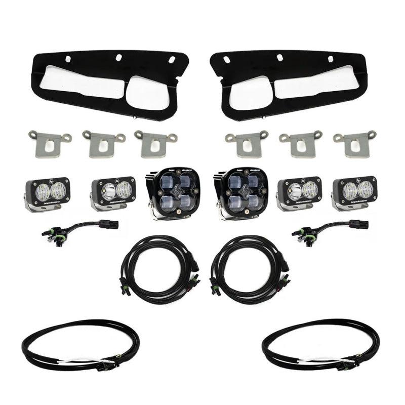 Baja Designs 2021+ Ford Bronco Clear SAE Fog Pocket Kit w/Upfitter Modular bumper| baj447761UP