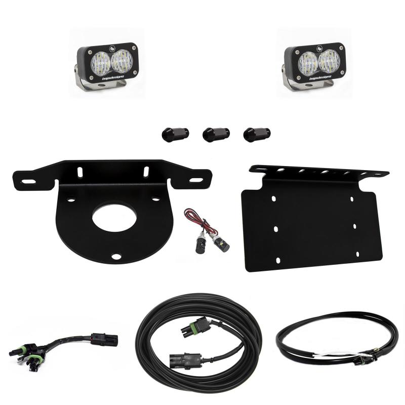 Baja Designs 2021+ Ford Bronco Dual S2 Sport W/C Reverse Kit w/Lic Plate w/Upfitter | baj447764UP