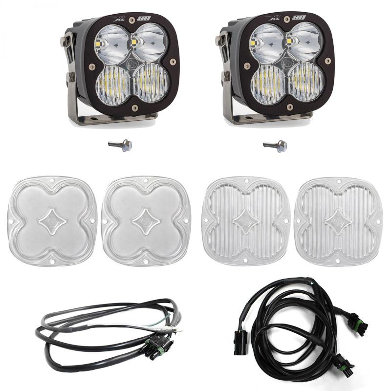 Baja Designs 2021+ Ford Bronco A Piller Light Kit XL80 D/C w/Upfitter | baj447751UP