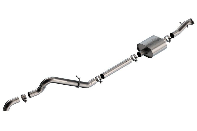 Borla 2.3L T-304 Stainless Steel Cat-Back Touring Exhaust - Brushed - 2021+ Ford Bronco 2Dr/4Dr | bor140897