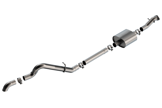 Borla 2.3L T-304 Stainless Steel Cat-Back Touring Exhaust - Brushed - 2021+ Ford Bronco 2Dr/4Dr | bor140897