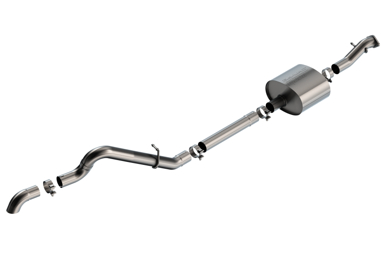 Borla 2.7L T-304 Stainless Steel High Clearance Cat-Back S-Type Exhaust - Brushed for 2021+ Ford Bronco | bor140902