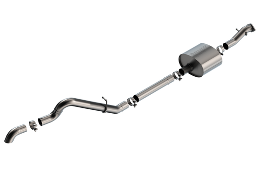 Borla 2.7L T-304 Stainless Steel High Clearance Cat-Back S-Type Exhaust - Brushed for 2021+ Ford Bronco | bor140902