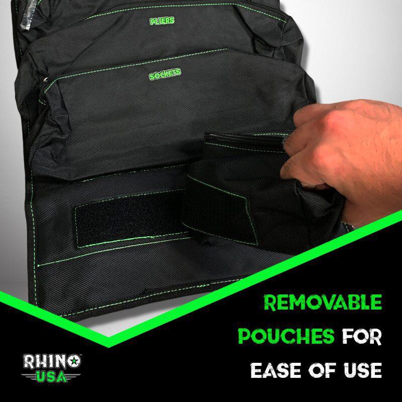 Rhino USA Heavy Duty Off-Road Tool Bag/Roll Black | RNO-TOOL-ROLL