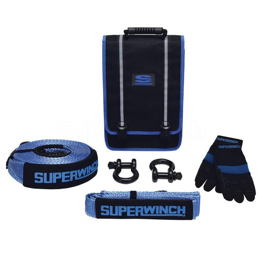 Superwinch Getaway Recovery Kit (Incl. Bow Shackles/Tree Trunk Protec/Recovery Strap/Gloves/Bag) | suw2578
