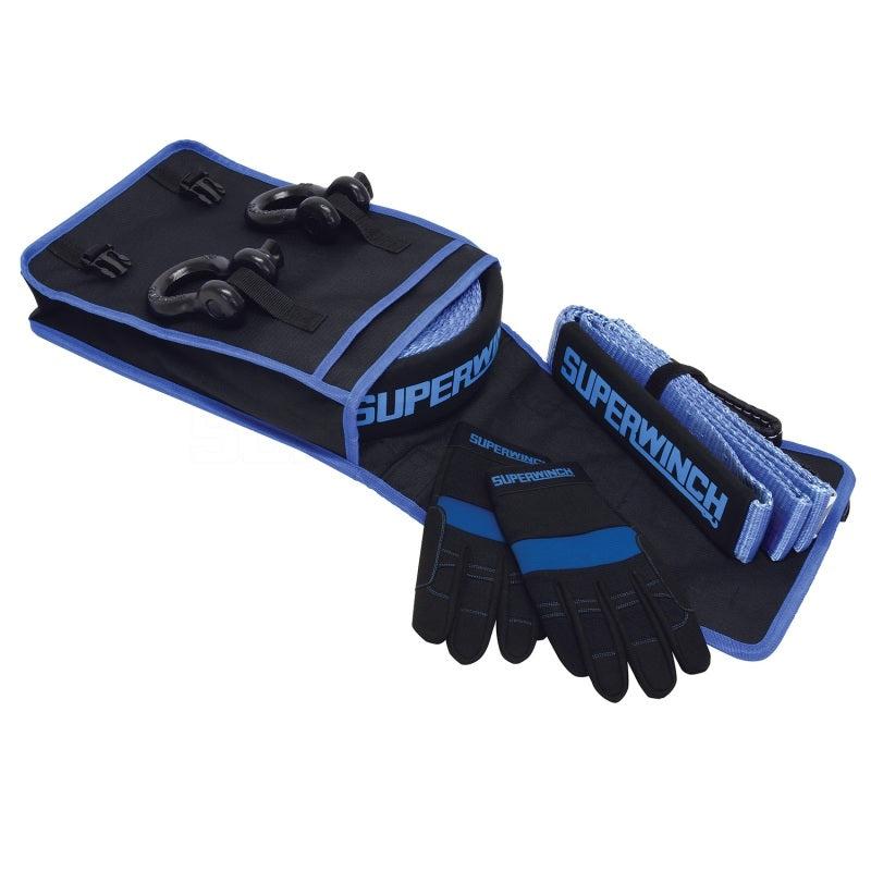 Superwinch Getaway Recovery Kit (Incl. Bow Shackles/Tree Trunk Protec/Recovery Strap/Gloves/Bag) | suw2578