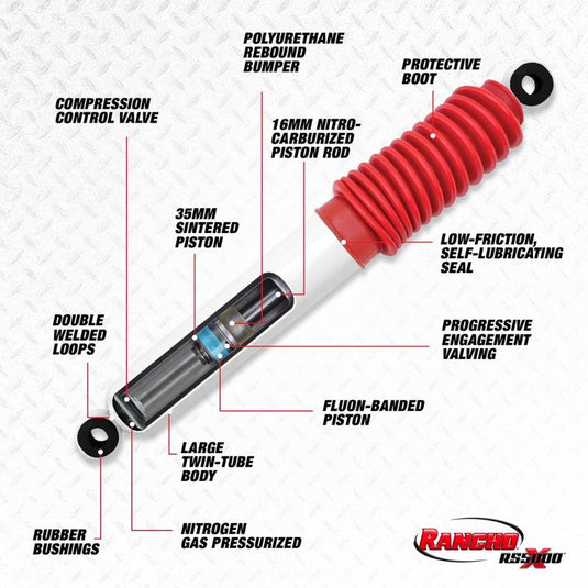 Rancho 78-79 Ford Bronco Front Outer RS5000X Shock