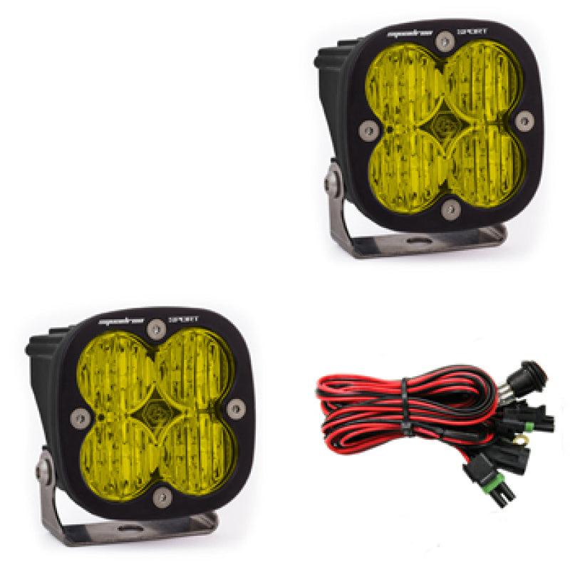 Baja Designs Squadron Sport Wide Cornering Pair LED Light Pods - Amber | baj557815