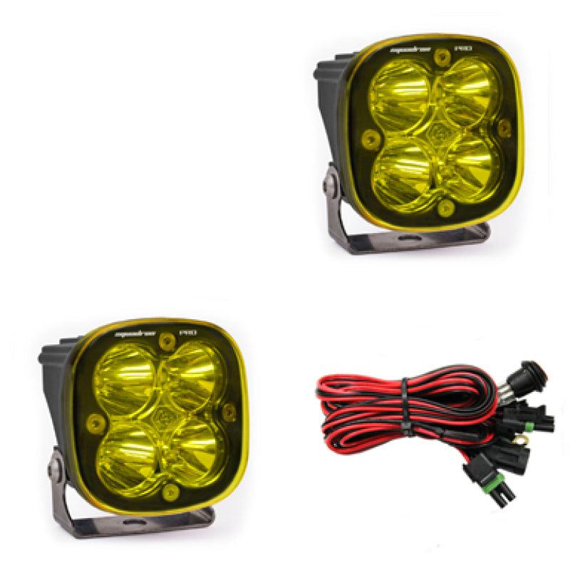 Baja Designs Squadron Pro Series Spot Pattern LED Light Pods - Amber | baj497811