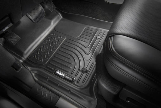 Husky Liners 2021+ Ford Bronco 4 Door Weatherbeater Front & 2nd Seat Floor Liners - Black | hsl95301