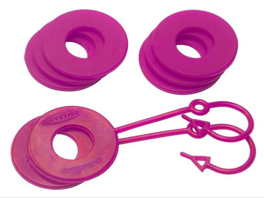 Daystar Fluorescent Pink D Ring Isolator w/Lock Washer Kit