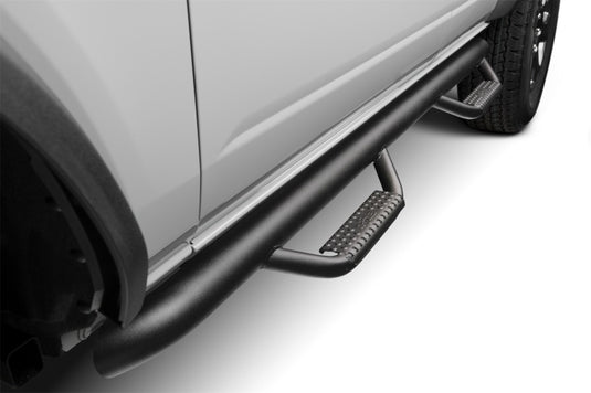 N-Fab Textured Black Wheel to Wheel Nerf Bars for 2021+ Ford Bronco 4 Door | nfbF2172B-TX