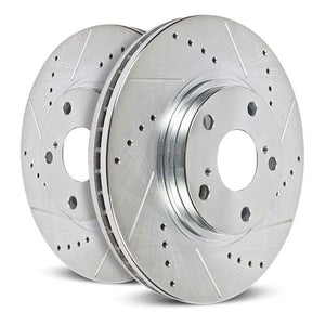 Power Stop Rear Drilled & Slotted Rotor (Pair) 22-25 Ford Bronco Raptor | AR85208XPR
