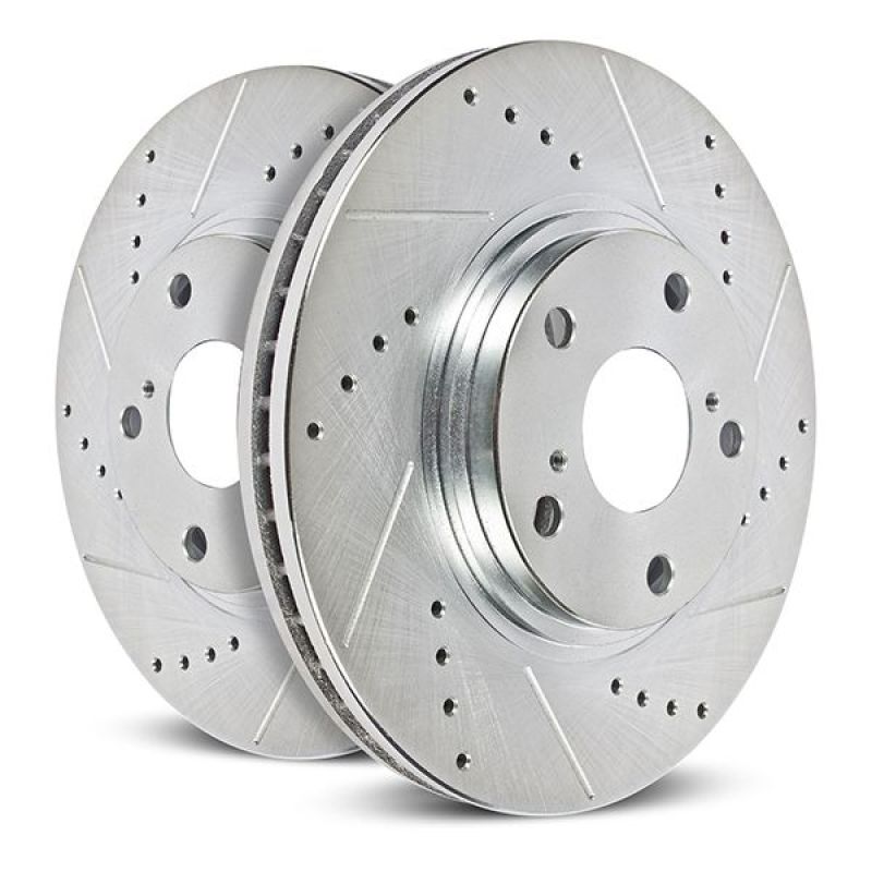 Power Stop Rear Drilled & Slotted Rotor (Pair) 22-25 Ford Bronco Raptor | AR85208XPR