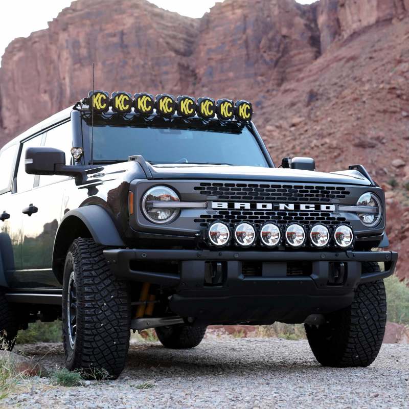 KC HiLiTES Gravity LED Pro6 - 39" Light Bar Kit - for 2021+ Ford Bronco Front Bumper | kcl91341