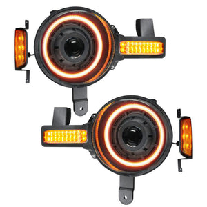 Oracle Oculus Bi-LED Projector Headlights - Amber/White Switchback for 2021+ Ford Bronco