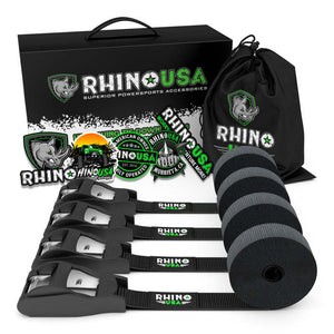 Rhino USA Lashing Straps 1In X 12Ft - Set Of 4 | LASHING-STRAP-4PK