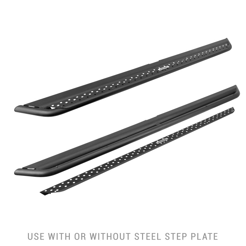 Go Rhino Dominator Extreme Side Steps w/Brackets - Textured Black for 2021+ Ford Bronco