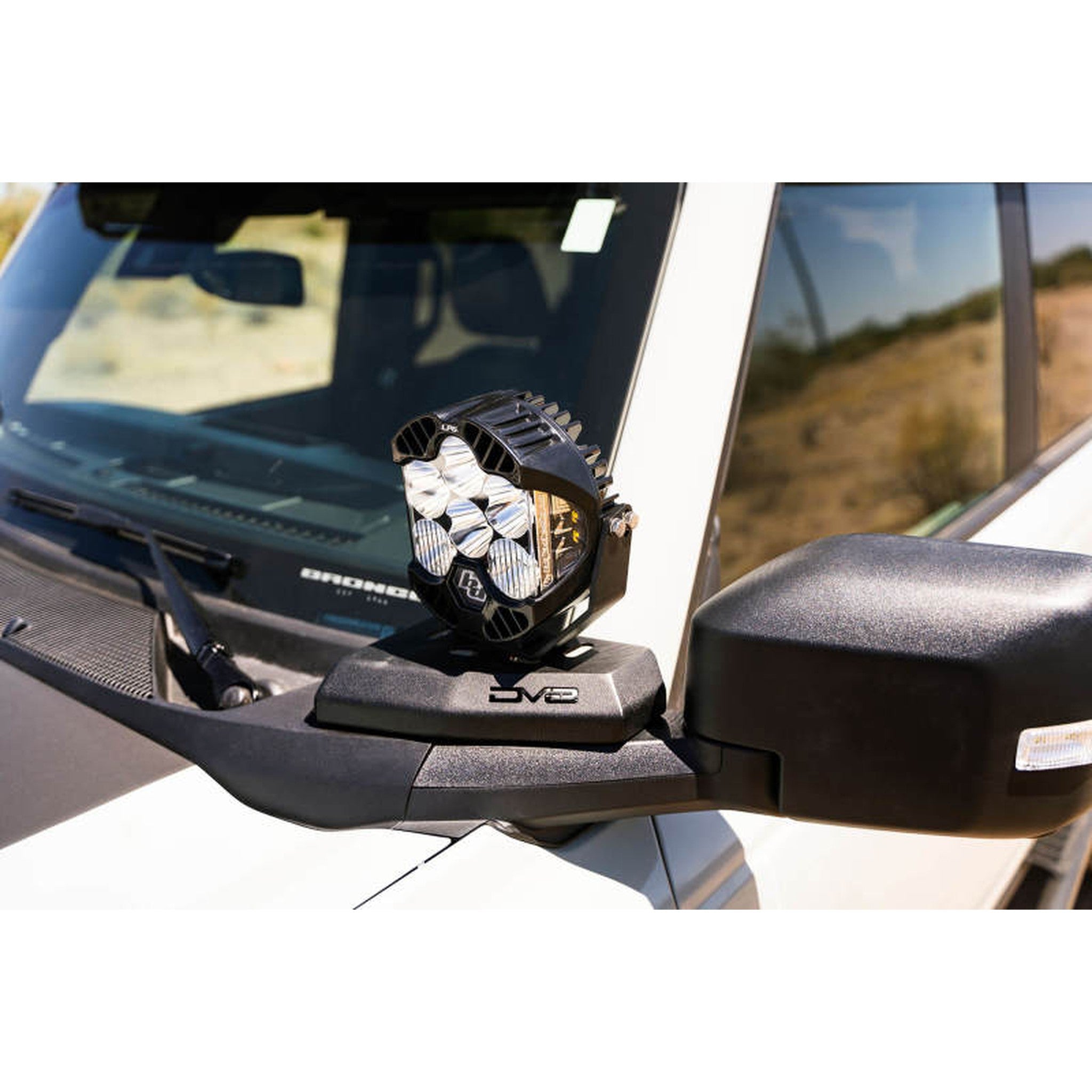 DV8 Offroad A-Pillar Pod Light Mounts for 2021+ Ford Bronco | dveLBBR-02