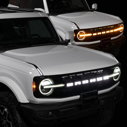 Putco Luminix Ford Bronco LED Grille Emblem for 2021+ Ford Bronco w/ Front Camera