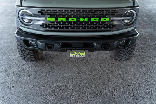 DV8 Offroad License Plate Relocation for Capable Bumper for 2021+ Ford Bronco | dveLPBR-04
