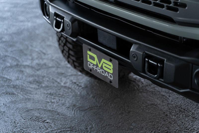 DV8 Offroad License Plate Relocation for Capable Bumper for 2021+ Ford Bronco | dveLPBR-04