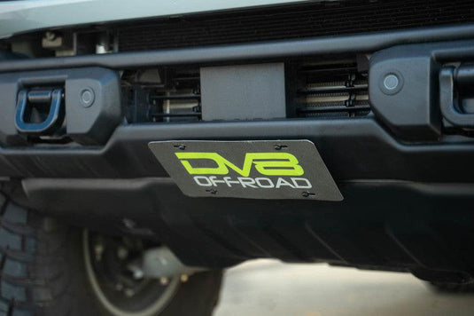 DV8 Offroad Slanted Front License Plate Relocation for Capable Bumper for 2021+ Ford Bronco | dveLPBR-05