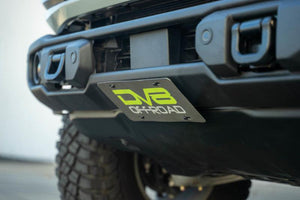 DV8 Offroad Slanted Front License Plate Relocation for Capable Bumper for 2021+ Ford Bronco | dveLPBR-05