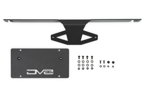 DV8 Offroad Slanted Front License Plate Relocation for Capable Bumper for 2021+ Ford Bronco | dveLPBR-05