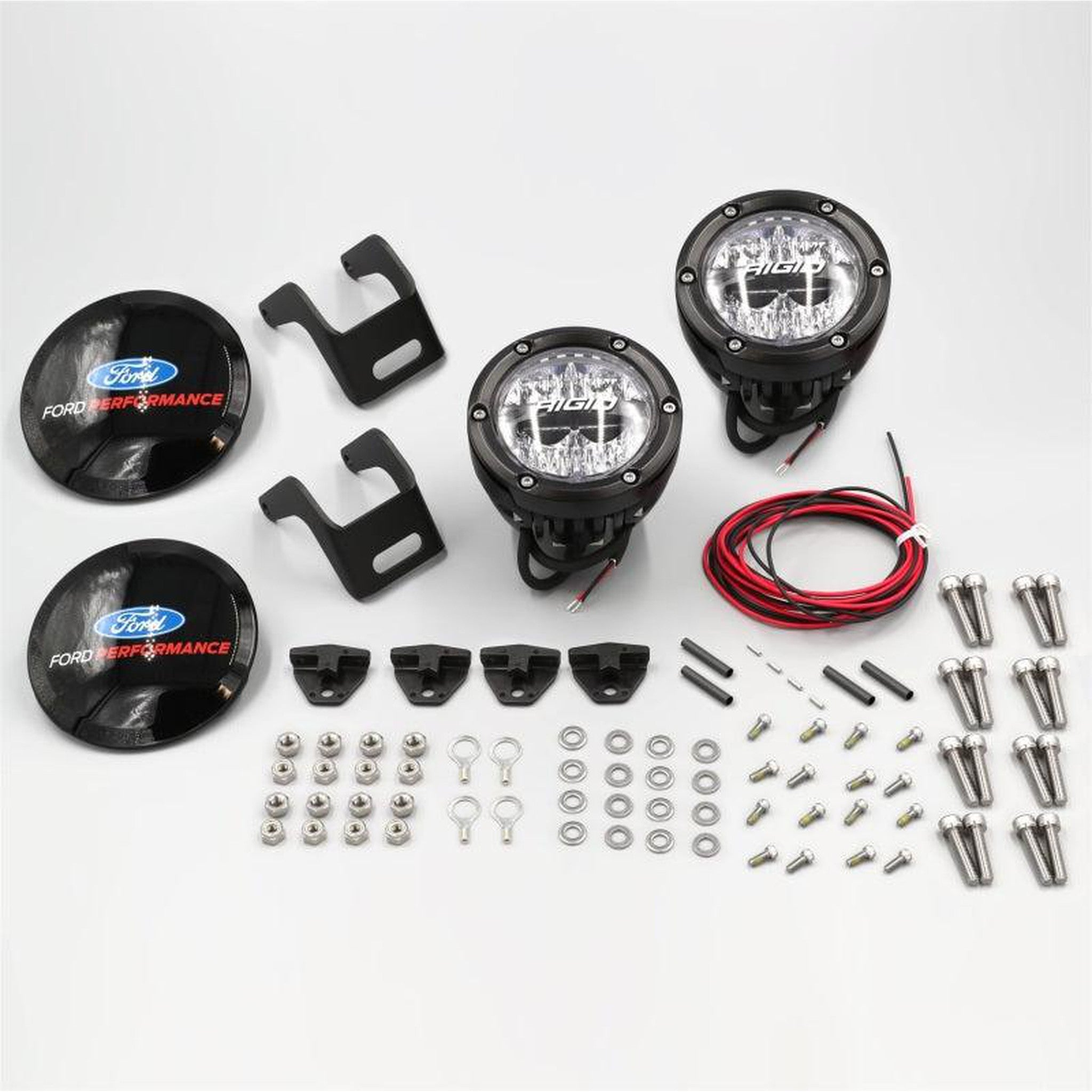 Ford Performance 2021+ Ford Bronco Mirror Mounted 4in Rigid LED Lights Kit | frpM-15200K-BML