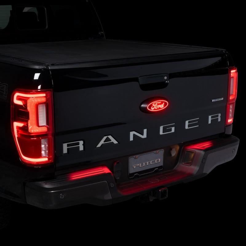 Putco Luminix LED Ford Red Oval Tailgate LED Emblem for 2024+ Ranger Raptor 2019+ Ranger | 92652